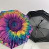 1pc Colorful Sunflower Artwork Umbrella with Plastic Handle,Suitable for All Seasons Home Travel Outdoor UmbrellaDD1750
