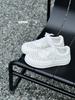 Platform white shoes women's 2025 new summer lace belt leather woven hollow breathable casual shoes sports board shoes