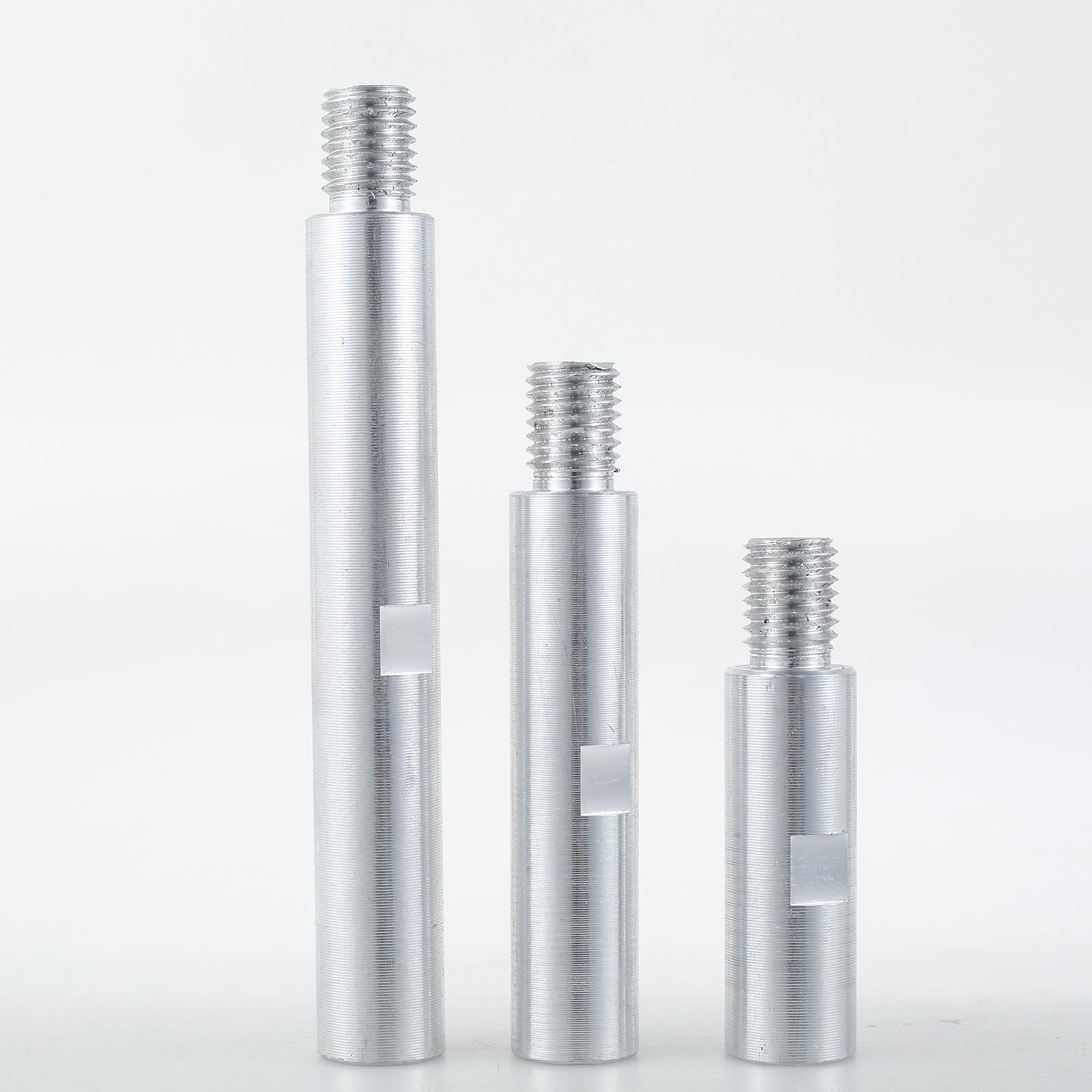 

3Pcs Angle Grinder Extension Connecting Rod 3/4/5.5 Inch Thread Adapter Rod Polishing Pad Grinding Connection Rod Polisher Acces светло-серый