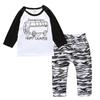 Spring & Summer INS Style Baby & Kids Short Sleeve Printed T-Shirt and Pants Set