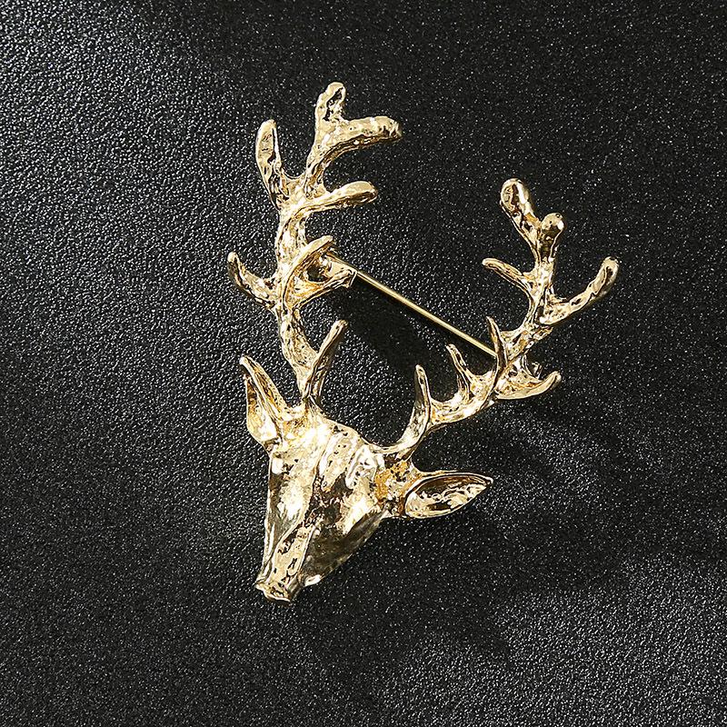 "Luxus-Anzugbrosche für Herren: Kronen-Löwe-, Adler- und Hirschkopf-Design"