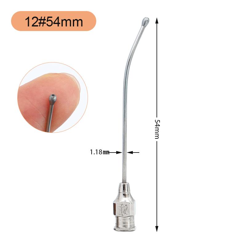 1Pcs Stainless Steel Birds Feeding Syringe Tube Nozzle Rats and Mice/Parrots/Birds/Poultry/Pets Elbow Gavage Needles