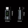 USB C Stecker auf Buchse Adapter Digitalanzeige USB-Anschluss für Telefon 16 15 Typ-C Adapter mit Stromspannungsprüfer