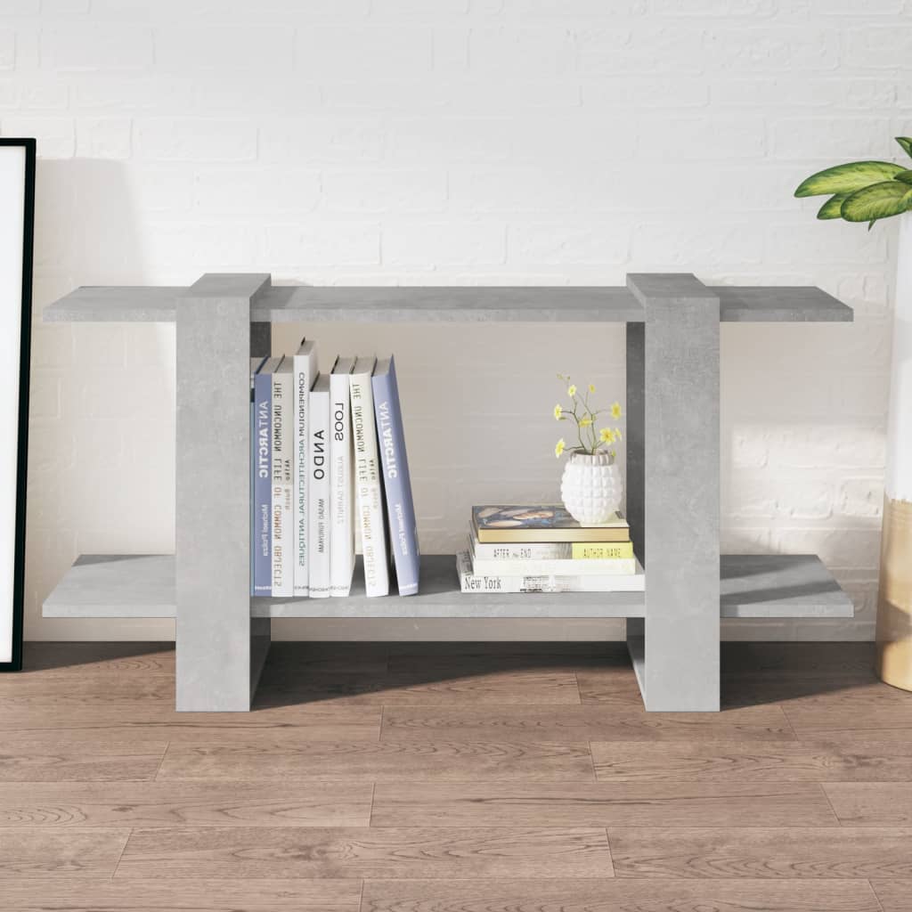 Vidaxl Shelf, Concrete Gray, 100X30X51 Cm, Wood-Based Material