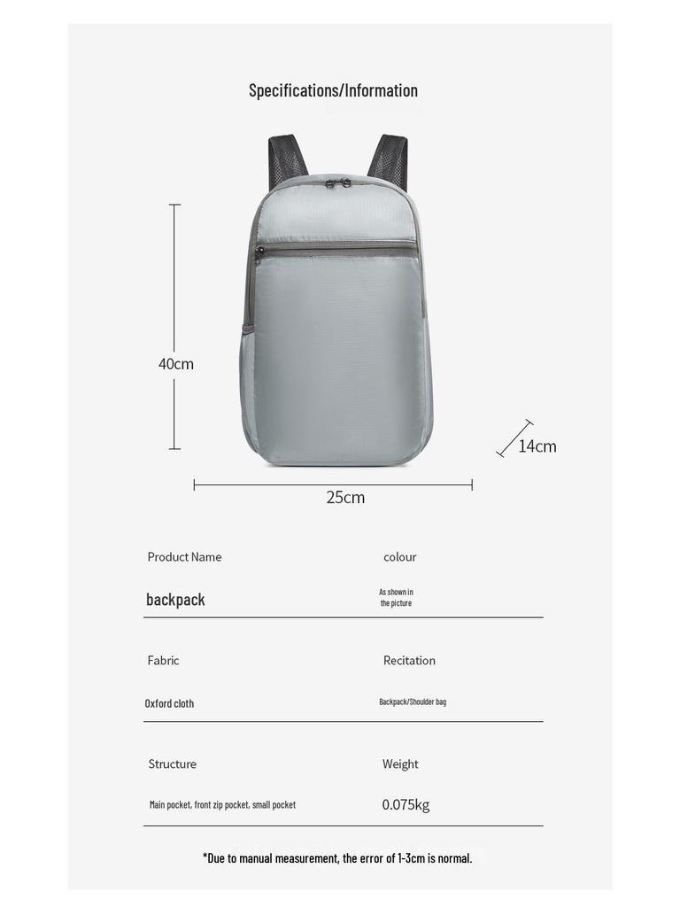 Leichter Faltbarer Outdoor-Radrucksack - Großes Fassungsvermögen für Männer & Frauen, Ideal für Pendeln, Wandern & Bergsteigen