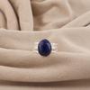 Natural Lapis Lazuli Gemstone 925 Sterling Silver Handmade Women Jewelry Designer Proposal Ring For Her RR-73-24