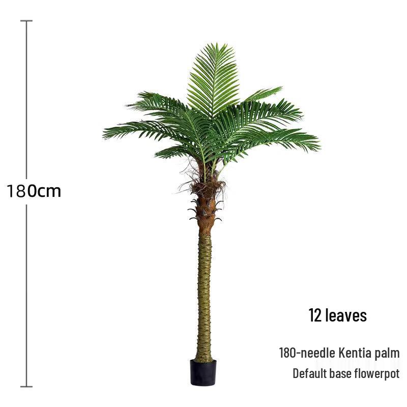 Xianci Southeast Asian Style Potted Palm Tree: Faux Coconut Needle Palm for Landscaping and Mall Decor.