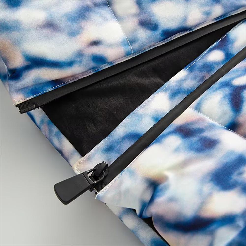 Women's Ski Series Multi-color Waterproof Cold-proof Waist Warm Hooded Cotton Jacket Fashion Jacket