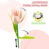 Tulip Bouquet Flower Decoration Lighted Tulip Building Block Eternal Flower Assembly Valentine's Day Gift for Girls Friends