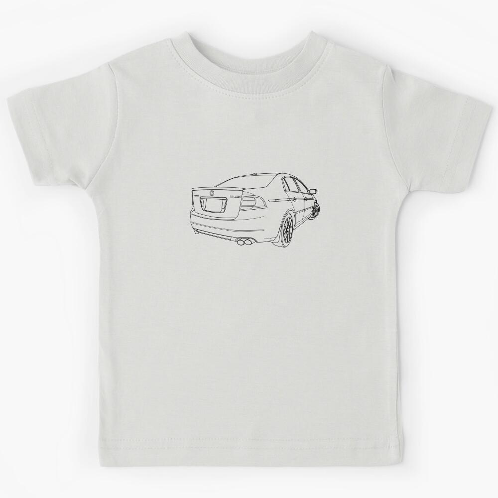 Acura TL Type S (UA6) Line Art Kids T-Shirt 120