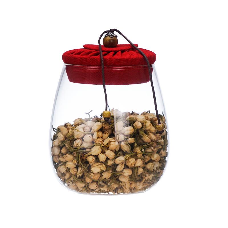 Floral Cork Lid Glass Storage Jar Set 2270₽