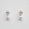 MERRYMOTIVE Curved Line Pearl Drop Earring