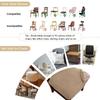 Stain Resistant Dining Chair Covers Waterproof Oil-proof Seat Protector Pet Claw Resistant Scratch Resistant