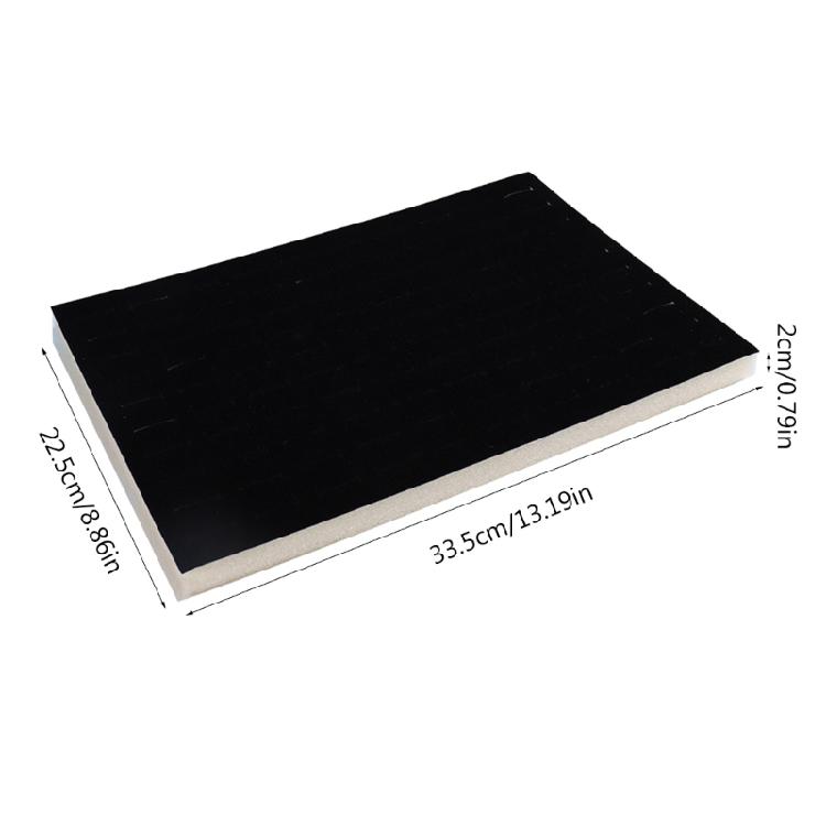 100 Slot Rings Foam Tray Jewelry Display Pad Organizer for Countertop Decoration