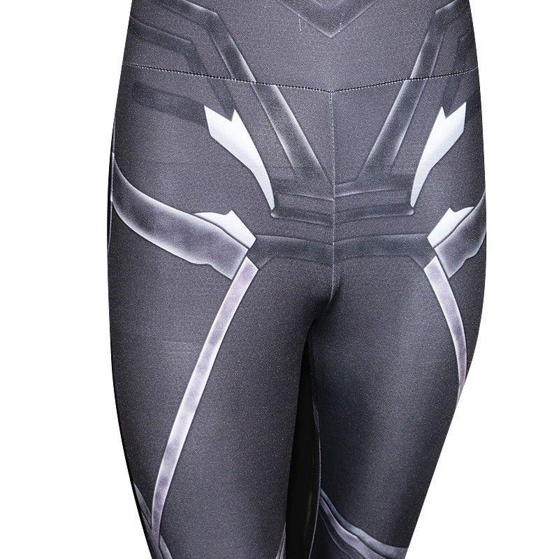 Halloween Costume 2018 Black Panther Necklace Jumpsuit Mask Fancy Dress Cosplay