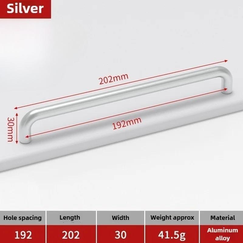 Moderne minimalistische Griffe Schrank Kommoden Massive Aluminiumlegierung Schranktürgriffe Kleiderschrank Schublade Küchenmöbelbeschläge
