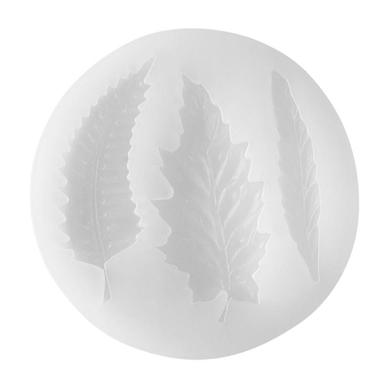 Leaf Silicone Molds Temperature Resistant Silicone Fondant Mould for Crafting Candle Soap Chocolate Cake Baking Tool