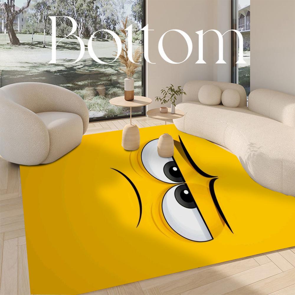 

Smile Face Cartoon Area Rug Non-Slip Washable Mat for Living Room Bedroom Kitchen Sofa Table Balcony Home Decor Floor Carpet 60*90cm