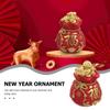 Sparschwein Münze Neuer Chinesischer Stil Festival Glas Zum Öffnen Zerbrechen Jahr Rot Schreibtisch Geld