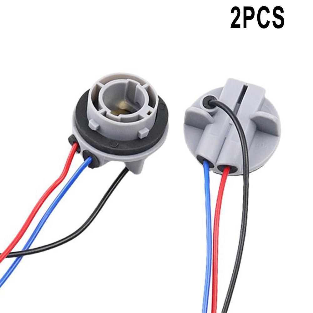 2PCS 1157 Bulb Socket BAY15D Socket P21/5W Adapter Brake Light Socket