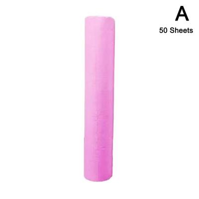 50 Sheets Disposable Bed Sheets 70x53cm SPA Bed Sheets SPA Bed Non Breathable Woven Tattoos Cov N2X1