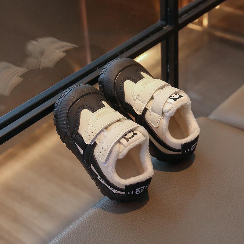 New Soft-Soled Sports Shoes for Boys and Girls - Toddler & Infant Fleece-Lined, Anti-Slip, Anti-Kick Cotton Shoes