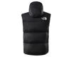 The North Face Retro Nuptse Down Vest with 1996 Retro Nuptse Recycled TNF Black Size M Hood, Men's Vest, (LE4),