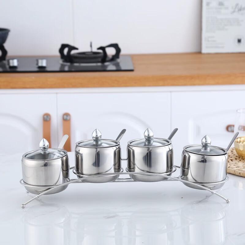 Danshi Zhiyuan 304 Stainless Steel Seasoning Jars Set