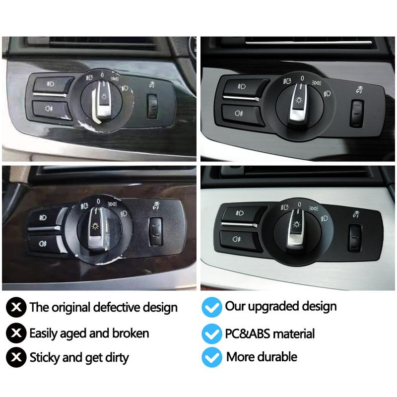 Car Headlight Headlamp Switch Control Assembly For BMW 5 6 7 X3 X4 F10 F11 F06 F12 F01 F02 F07 F25 F26 61319192744,61319204067