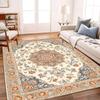 Retro French Countryside Carpet Waterproof and Anti Slip Floor Mat Living Room Bedroom Study Home Decoration