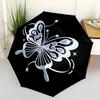 1pc Butterfly Design Automatic Folding Umbrella Durable Iron Frame,All Seasons Home Travel Outdoor Multifunctional Umbrella yy251115071