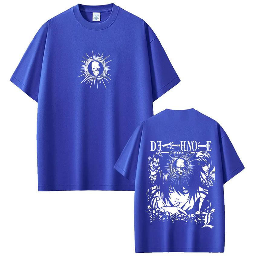 Anime Death Note Ryuk Yagami Light LLawliet Tshirts Unisexs Women Cotton Tee Shirt Fashion Short Sleeve Tops Streetwear Unisex