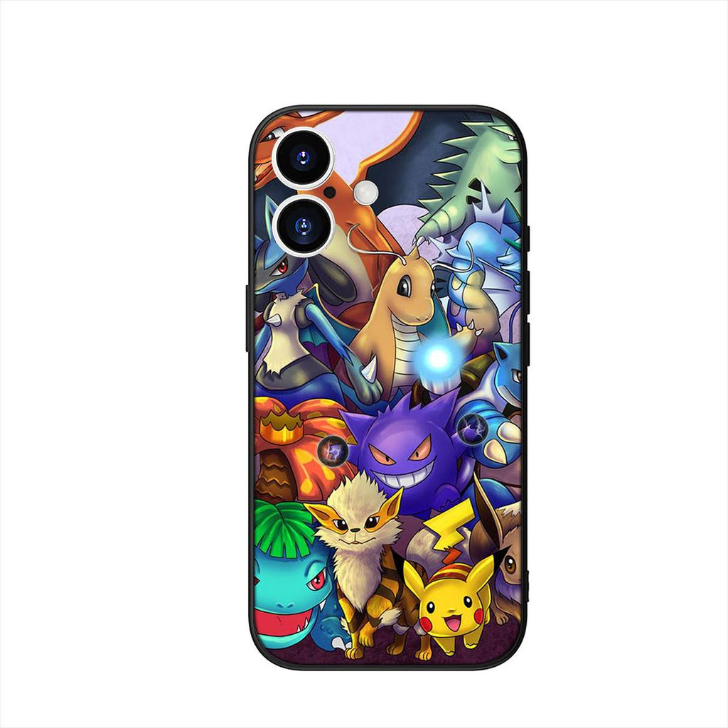 Gengar P-Pikachus Cute P-Pokemons Phone Cover Case for Apple iPhone 17 16 15 11 Pro XS Max XR 6 7 8 Plus + SE 2020 5 16E Casing
