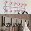 Door Rear Hook Aluminum Alloy Wall Hanging Hanger No Punching Clothes Holder Wall Mounted Coat Rack Bathroom Space Saving Hook