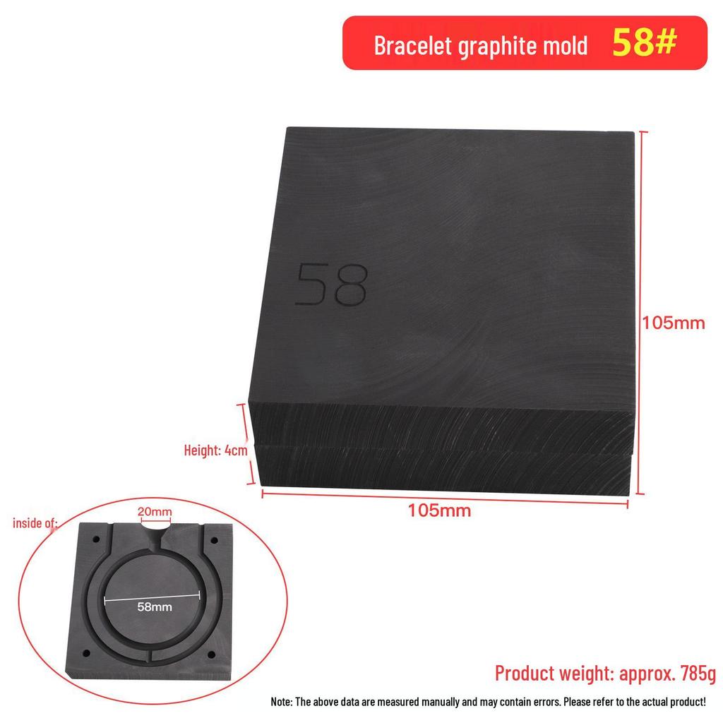Graphite Mold for Ring Bracelet Casting: Gold & Silver Jewelry Tools