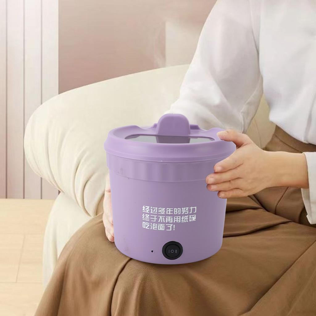 Electric Pot Stick Proof 1.2L Portable Multifunctional Small Noodle Cooker for Cooking Pasta Egg Soup