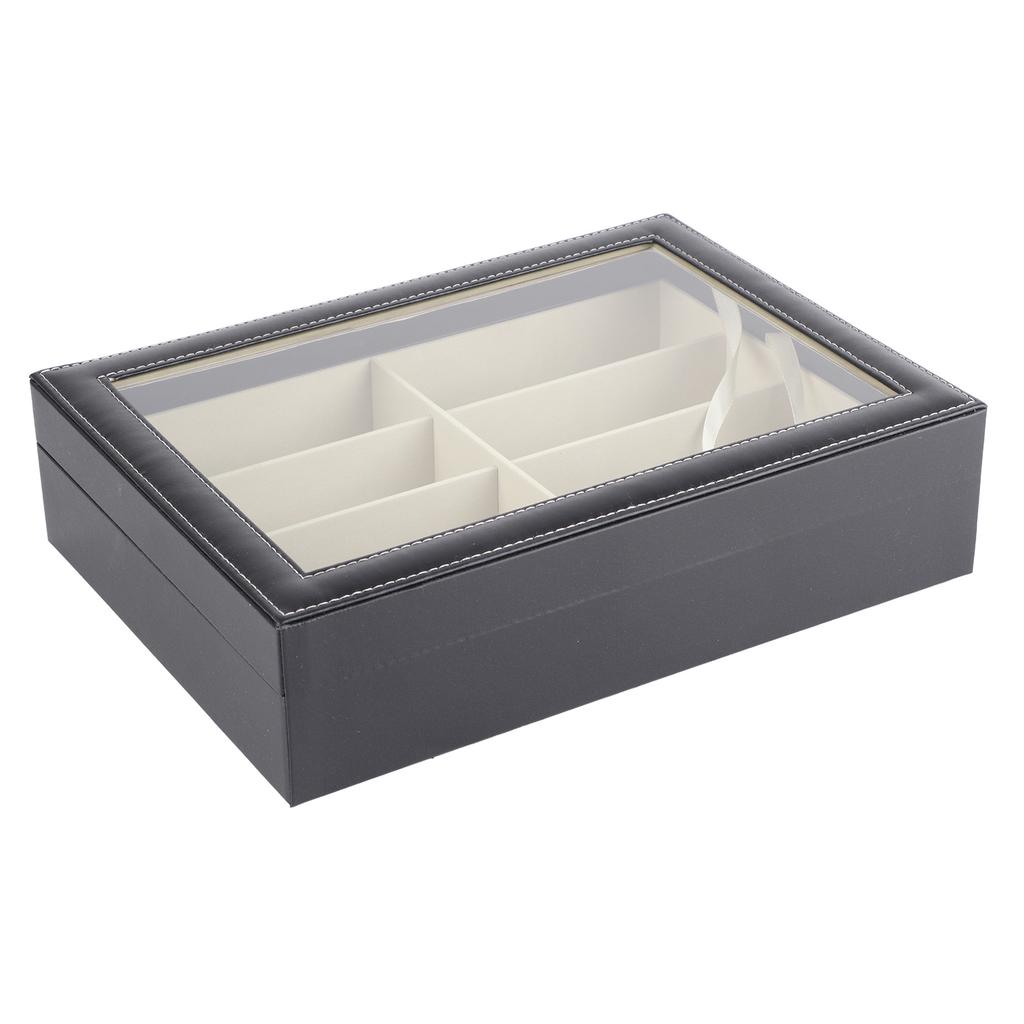 Glasses Organizer Large Storage Space 8 Slots Transparent Design Multiple Sunglasses Display Case for Home Glasses Store