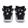 Fila Fusion Desperado Fabric Synthetic Leather TPU Mid-Top Retro Basketball Shoes Women Sneakers White Black T12W243221FWB