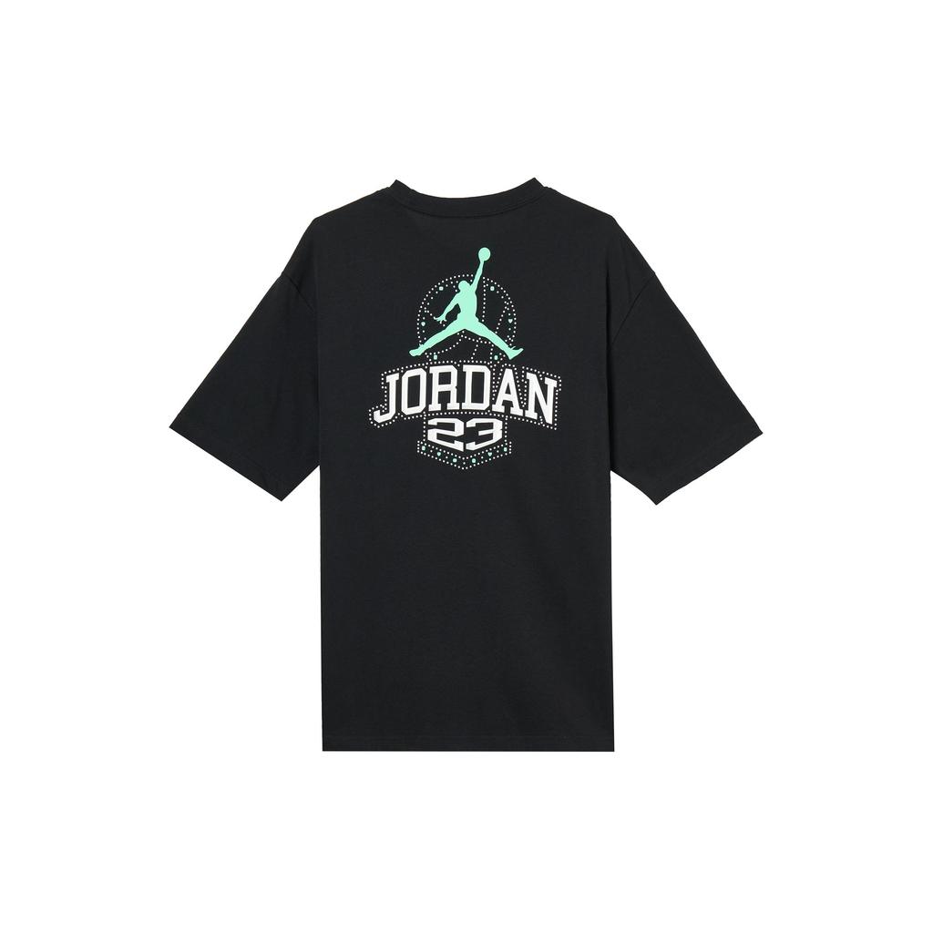 Jordan 23 T Shirts Men's Black Crew Neck Moderate IM3354-010