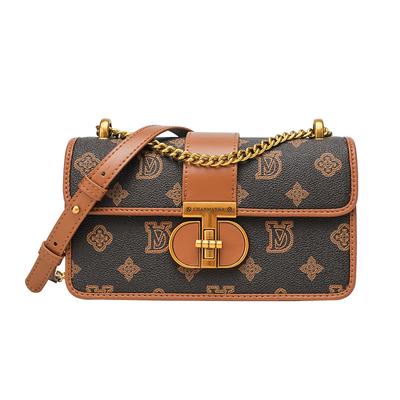 Texture Niche Underarm Bag Female Trend Autumn and Winter Print Small Square Bag High-grade Sense Crossbody Bag Bag