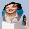 Гарри Стайлс Напечатанный 5?Сложить Мини-зонт 8?Складной ветрозащитный зонт с ребрами для женщин, карманный