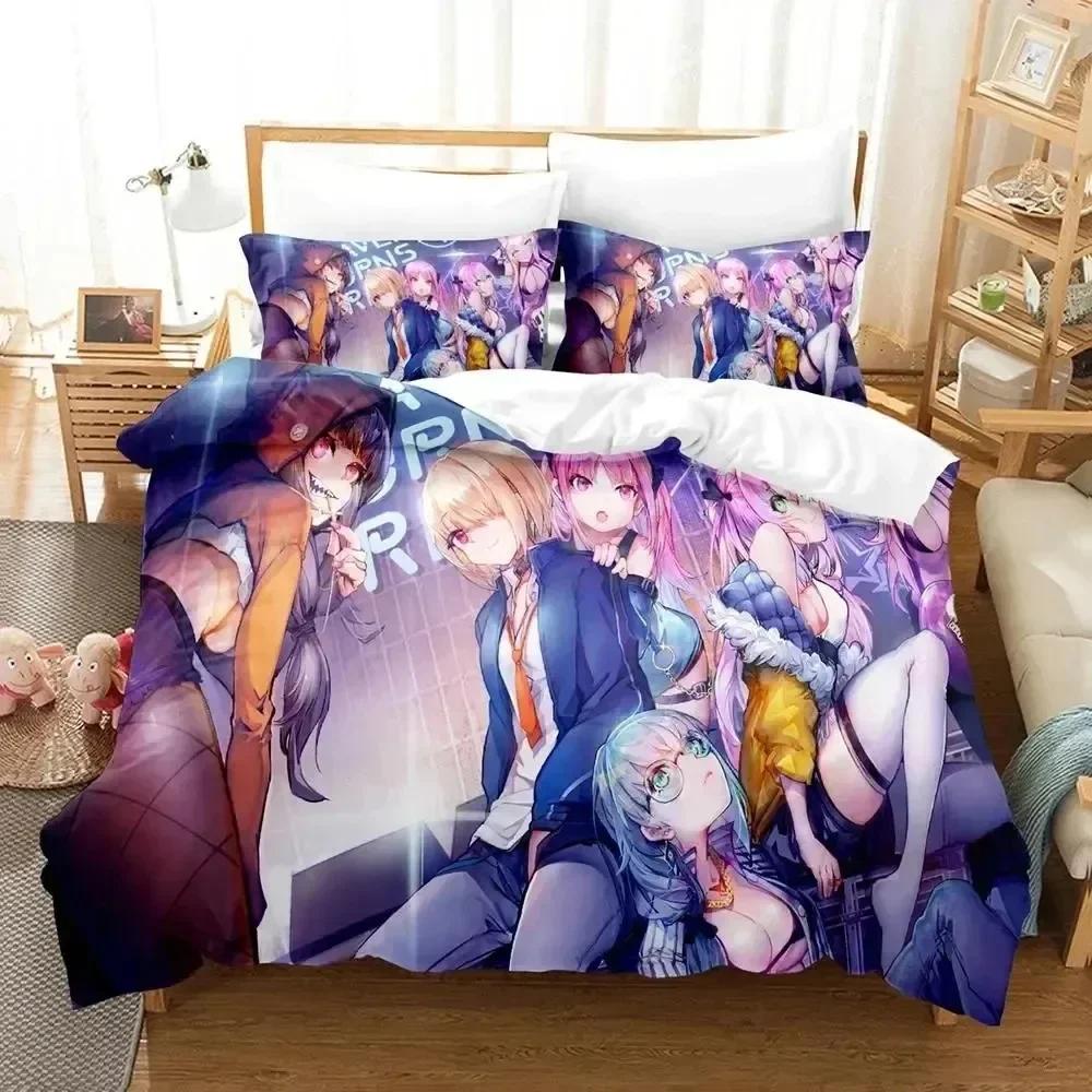 Luxury New 3D Print Anime Game Heaven Burns Red Bedding Set Duvet Cover Bed Set Quilt Cover Pillowcase Queen Boys Adult Bedding