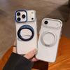 For IPhone 17 PRO MAX, 17 Pro, 17 Air Phone Case, Transparent with Phone Stand, with Metal Lens Frame, Minimalist Aesthetic
