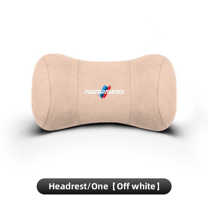AAAOS1 Car Suede Headrest Memory Cotton Cervical Spine Protection Pillow For BMW Performance X4 X5 X6 X7 E28 E90 GT G30 M4 M5 F07 F34
