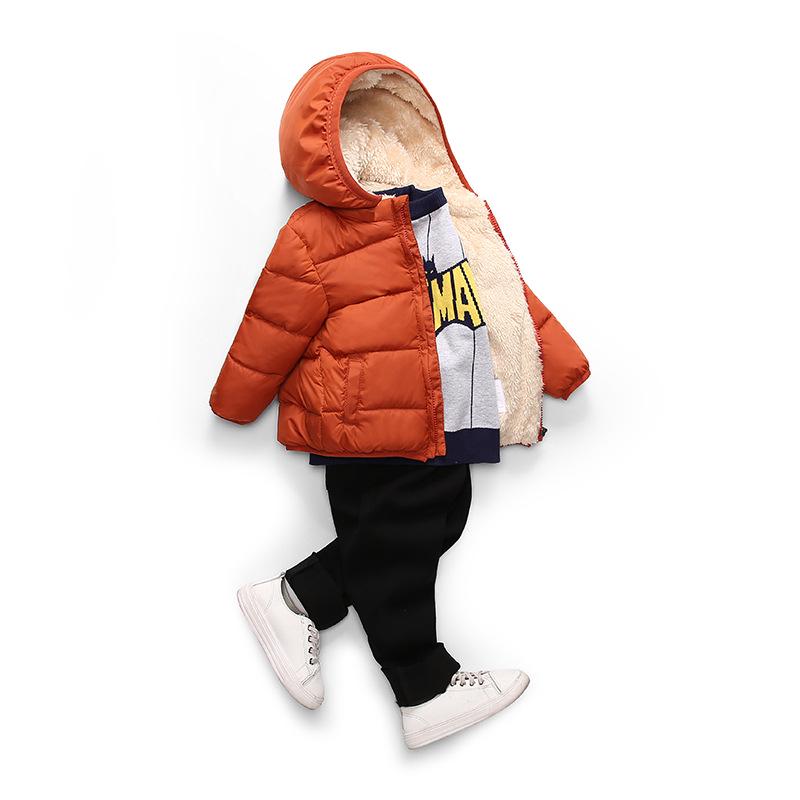 Children's Lambswool Cotton Jacket with Velvet Lining - Winter 2026 Style for Boys and Girls