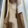 [Pre-Owned] Sylvie Gold Buckle Striped Web Satin Bow Wide Shoulder Strap Leather Handbag - Very Good #TIWKE1
