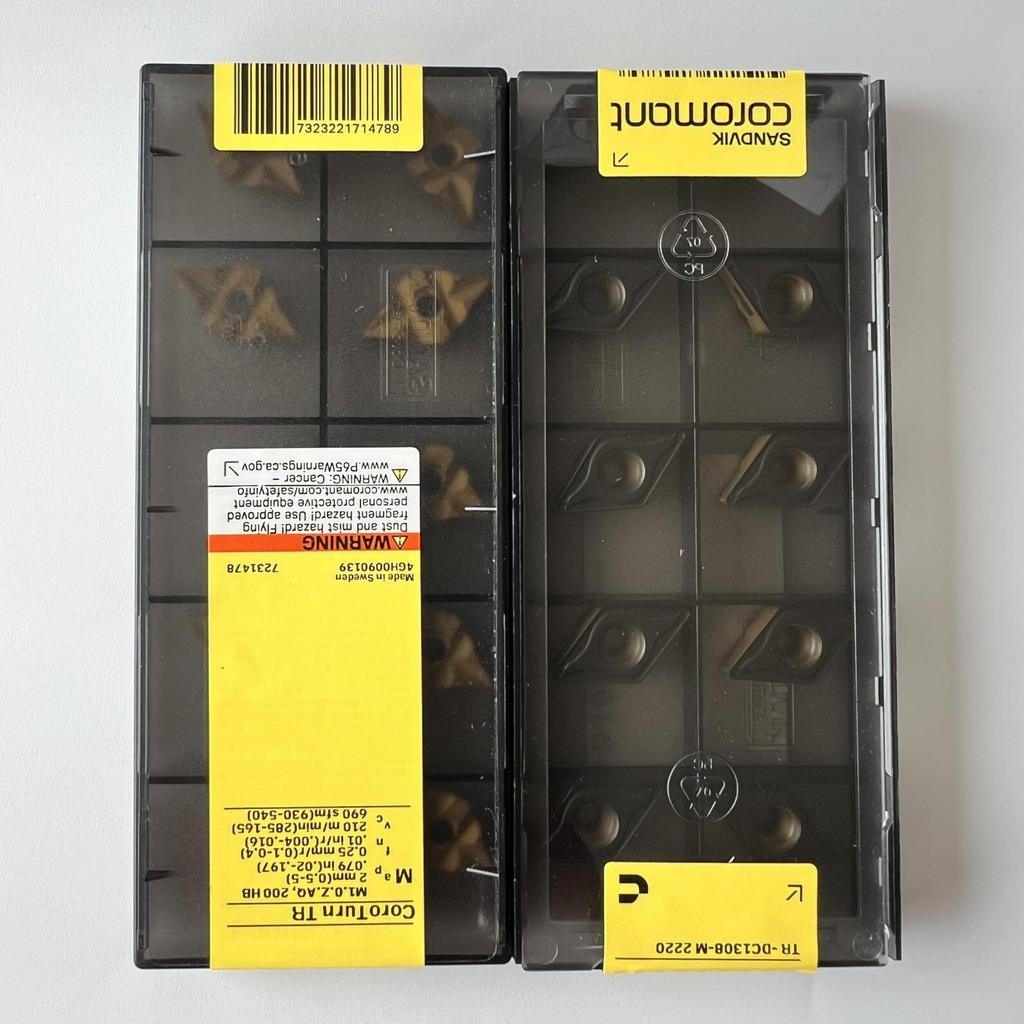 SANDVIK / TR-DC1308-M 2220 / Original Swedish hard alloy blade 10 Pcs