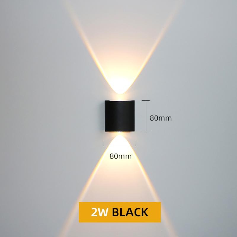 IP65 8W 12W Aluminum LED Wall Lamp Waterproof Outdoor Garden Lights Interior Wall Light for Bedroom Living Room Stairs Lighting