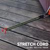 30/60/90/120cm Carabiner Elastic Rope Outdoor Camping Luggage Strap Clothesline Stretch Durable Camping Equipment Multifunction