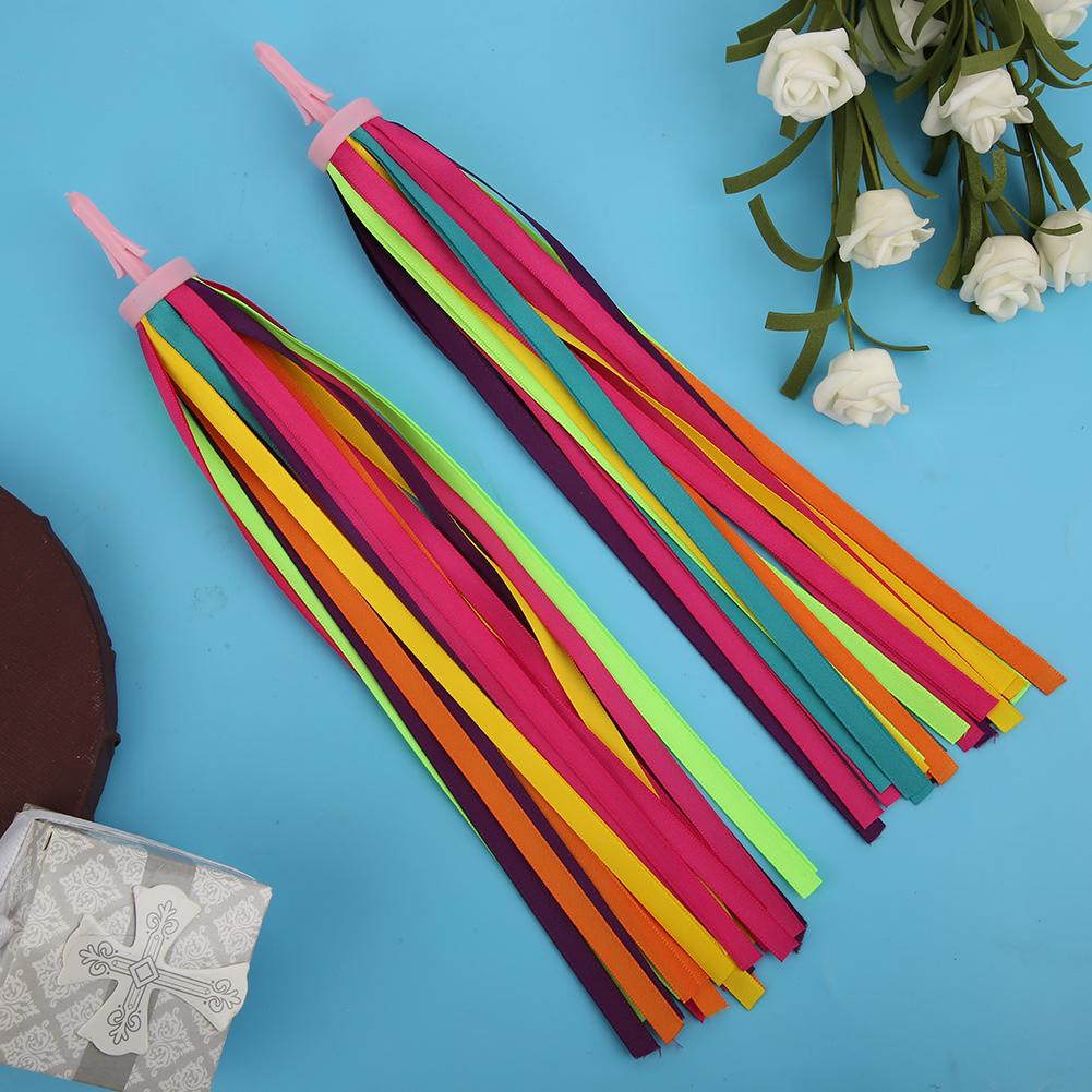 1 Pair Bike Tassel Ribbons Handlebars Streamers Children Kid Scooter Bike Accessories(Multi Color )